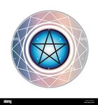 Magic pentagram Stock Vector Images - Alamy